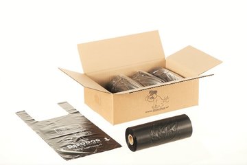 Dog poop bags Black
