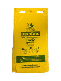 Sustainable dog waste bags, 1000 pcs. Yellow DepoDog